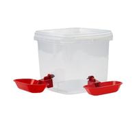 Dog Water Dispenser, 3L Pet Hydration Station, Flow Waterer with Spill Guard, Automatic Drinking Bowl with Stable Base, Pet Supply Compact Design, Indoor Use for Apartment Office