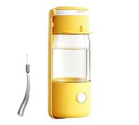 Dog Water Dispenser - Leak-proof Folding Pet Feeding Supplies | Little Animals Drinking Bottle | PP ABS 350ml Capacity 85ml Grain Storage 20x7.5cm 220g Ideal Tiny Medium Large Puppy Travel Outdoor Ŵal