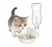 Dog Water Dispenser - Pet Drinking Feeder | No-Drip Water Bowl For Cage, Small Dogs, Cats, Ferret, Hamsters, Squirrel, Hedgehog, Bunny, Rabbits and Chinchilla, Space-Saving Tip-Proof