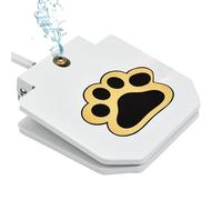 Dog Water Sprinkler, Outdoor Pet Fountain, Step-On Water Dispenser, Adjustable Liquid Flow, Cooling Play Fun, Ideal for Lawn Yard Use, 8.66x8.46x1.97 Inches, White Color, 1 Set