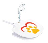 Dog Water Sprinkler Pedal Operated Pet Drinking Fountain for Outdoor | Iron 1220 g 21,8 x 17,4 x 5,1 cm Hose 103 cm | No Electricity Paw Activated Waterer for Yard Garden