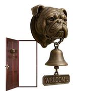 Dog Welcome Doorbell, Timbre para Puertas con Forma Perro, Door Chime Bell Resina, Protector Decorativo para Exteriores, Puerta, Porche, Regalo para Inauguraciones Casa