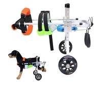 Dog Wheelchair for Small Pet, Adjustable Disabled Pet Leg Braces, Doggy Wheelchairs with Disabled Hind Legs Walking,Light Weight (Size : Medium)(M)
