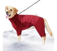 Dog Winter Clothes - Cold Weather Pet Jacket, Fleece Puppy Sweater | Adjustable Warm Dog Outfit Coat, Medium Large Size Outdoor Walking Hiking Camping Apparel for Small Large Breed Dogs