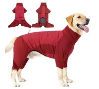 Dog Winter Clothes - Cold Weather Pet Jacket, Fleece Puppy Sweater | Adjustable Warm Dog Outfit Coat, Medium Large Size Outdoor Walking Hiking Camping Apparel for Small Large Breed Dogs