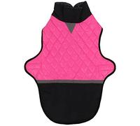 Dog Winter Coat Reflective Weather - Protective | Windproof Warm Jacket with Leash Hole for Medium & Large Dogs | Cold Weather Dog Jacket for Walking/Hiking/Night Visibility (L)