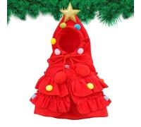 Dog Winter Coat with Hat | Christmas Pet Cape for Medium, Small, and Large Dogs | Warm Dog Shawl, Cozy Pet Outfit, Festive Christmas Dog Dress-Up for Cold Weather Comfort, Holiday Photos, Outdoor Fun