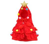 Dog Winter Coat with Hat, Christmas Pet Coat, Warm Dog Cape for Winter, Christmas Dog Coat with Hat, Christmas Pet Dress Up Coat with Hat, Ideal for Winter Holidays for All Dog Sizes
