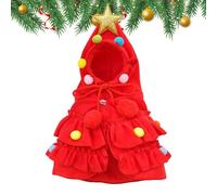 Dog Winter Coat with Hat, Christmas Warm Pet Cape, Shawl Shape Christmas Pet Dress, Festive Dog Winter Coat, Dog Christmas Cape, Christmas Pet Dress Up For Dogs