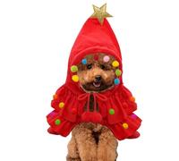 Dog Winter Coat With Hat, Christmas Warm Pet Cape, Shawl Shape Dog Dress, Holiday Pet Outfit, Festive Dog Wear, Christmas Dog Apparel, Winter Coat For Dogs, Pet Cape With Hat, Christmas Dog Sweater