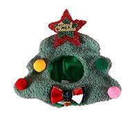 Dog Winter Hat, Cute Christmas Tree Cat Hat, Party Supplies Pet Winter Warm Accessories, Plush Dog Headwear, Christmas Knitted Pet Hat, Easy To Use, Portable for Dogs Cats