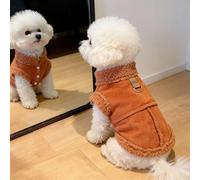 Dog Winter Jacket, Fleece Lining Warm Puppy Clothes with Leash Ring, Turtleneck Dogs Coats for Chihuahua Yorkie(Small)