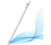 DOGAIN Lápiz Capacitivo Activo para Android, iOS, iPad/iPad 2/iPad 3/iPad4/iPad Pro/iPad Mini/iPad Mini 2/3/4 y la mayoría de tabletas, bolígrafo Digital Recargable de Punta Fina de 1,5 mm (Blanco)