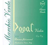 Dogal® »V23 CELLO SET MARCHIO VERDE 4/4-3/4 BRONZE FLAT WOUND« Cuerdas para Violonchelo - Bronze Flat Wound