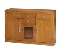 Dogar Kynus Recto, Aparador de 3 Puertas y 3 cajones, Medidas: 42x130x86 cm.