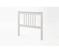 Dogar Moblit Cabecero de Pino Macizo para Cama con Somier de 90 cm Color Blanco Translucido Serie Alme Medidas (100x102x2) cm (Alto-Ancho_Fondo) Requiere Montaje