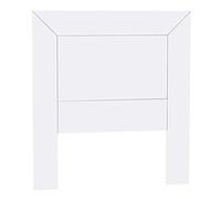 Dogar Moblit Cabecero para Somier de 100 cm Realizado en Madera de Pino Macizo y MDF Color Blanco Lacado Serie Kalpe Medidas (110x100x2) cm (altoxanchoxfondo) Robusto y Resistente