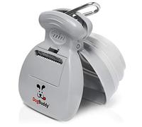 DogBuddy Recogedor de excrementos portátil para perros, recogedor de residuos sanitarios para perros, limpiador de residuos de perros resistente con dispensador de bolsas, clip para correa de perro y