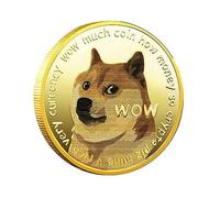 Dogecoin Coin Doge Coin Commemorative Coin Physical Blockchain Crypto Collectible Coin with Protective Case,1pc