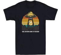 Dogecoin HODL on We're Going to The Moon Crypto Doge Cryptocurrency Men's Camiseta unisex Black Tee Top, Negro , S