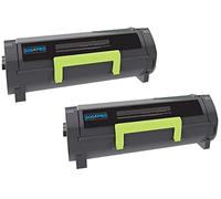 DogePro Pack de 2 cartuchos de tóner compatible 502H sustituye a Lexmark 50F2H00 / 502 (negro, 5000 impresiones) para MS310d MS310dn MS410d MS410dn MS510dn MS610dn MS610dte MS312DN MS315DN 415DN