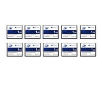 Dogfish 10 Pack 1GB Tarjeta de Memoria Compact Flash Industrial CF Memory Card Tipo I de Alto Rendimiento FAT16 para Equipos Industriales y Cámaras Digitales Antiguas