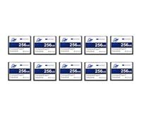 Dogfish 10 Pack 256MB Tarjeta de Memoria Compact Flash Industrial CF Memory Card Tipo I de Alto Rendimiento FAT16 para Equipos Industriales y Cámaras Digitales Antiguas