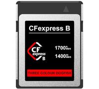 Dogfish 128GB Tarjeta de Memoria CFexpress Tipo B, hasta 1700 MB/s, para fotografía y vídeo Raw 8K 4K, para Videocámaras Cameras Nikon Canon Panasonic