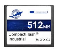 Dogfish 512MB Tarjeta de Memoria Compact Flash Industrial CF Memory Card Tipo I de Alto Rendimiento FAT16 para Equipos Industriales y Cámaras Digitales Antiguas