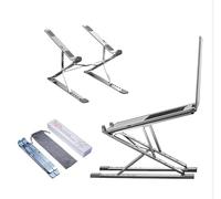 Dogfish Soporte Portatil Mesa 7+9 Ángulos Ajustables, Plegable Ventilado Soporte Ordenador Portátil, Ergonómico Laptop Stand Compatible con MacBook Air/Pro DELL HP y Tabletas 10-17”