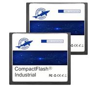 Dogfish Tarjeta de Memoria Compact Flash 2GB 2Pack Industrial CF Memory Card Tipo I de Alto Rendimiento FAT16 para Equipos Industriales, Máquina CNC y Cámaras Digitales Antiguas