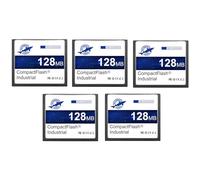 Dogfish Tarjeta de Memoria Compact Flash de 128MB 5 Pack Industrial CF Memory Card Tipo I de Alto Rendimiento FAT16 para Equipos Industriales y Cámaras Digitales Antiguas