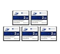 Dogfish Tarjeta de Memoria CompactFlash 2GB 5PACK, Industrial CF Memory Card, para Cámaras Antiguas DSLR y Equipos Industriales
