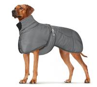 DoggieKit Abrigos para perros Impermeable prueba de viento Cálido Invierno Seguro Roscado Tiras reflectantes Chaqueta medianos grandes con arnés Orificio Cachorro Mascota Clima frío Traje Ropa Chaleco