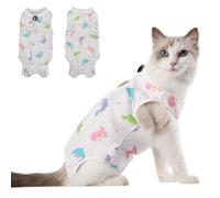 DoggieKit Body de Recuperación para Gatos Traje de Recuperación para Gatos Ropa Después de la Cirugía para Gatitos Body Gata Esterilizacion Pijama Contra Lamer E-Collar Alternativa Heridas Abdominales