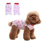 DoggieKit Traje de Recuperación para Perros Body Postoperatorio Perros Después de la Cirugía Chaleco de recuperación para Perro Post Operatorio Protector de Heridas Abdominales (Rosa-Cereza, X-Large)