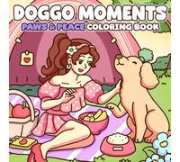 Doggo Moments Coloring Book: Heartwarming Puppy & Dog Coloring Pages featuring Daily Adventures and Playful Scene Illustrations for Kids and Adults to Enjoy and Unwind