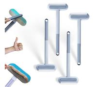 Doggocomfy 3 in 1 Pet Hair Remover, Durable Reusable Washable for Cat & Dog, Multifunctional Pet Hair Remover with Long Handle, for Cat, Dog, Couch, Window, Screen (4Pcs)