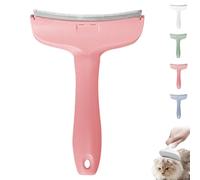 Doggocomfy Pet Comb Pro, New Doggo Comfy Pet Hair Removal Grooming Brush, Dog & Cat Grooming Brush for Shedding for Long or Short Tangled Hair (L Pink)