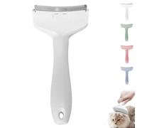 Doggocomfy Pet Comb Pro, New Doggo Comfy Pet Hair Removal Grooming Brush, Dog & Cat Grooming Brush for Shedding for Long or Short Tangled Hair (S White)