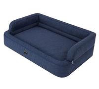 Doggy Cama para perros, cama para gatos, sofá para perros, funda extraíble, cesta para perros, cojín para perros, muebles para animales, tumbona para perros, plazas para dormir, XL, 96 x 62 cm, azul