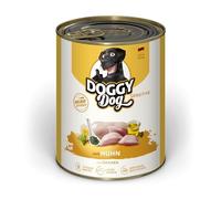 DOGGY Dog Paté Huhn Sensitive, 6 x 800 g, Comida húmeda para Perros, sin Cereales, con Aceite de salmón y mejillón de Labios Verdes, pienso Completo Especialmente Bien tolerado, Fabricado en Alemania