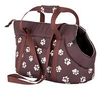DOGGY hobbydog Tor bwl1 hundetasche Bolsa Gato Funda, tamaño 22 x 20 x 36 cm, Color marrón con Huellas