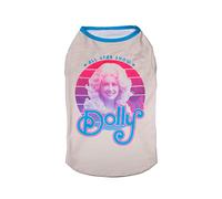 Doggy Parton All Star Show - Camisa de Estilo Vintage para Mascotas, Talla S, Color Blanco (22120722)