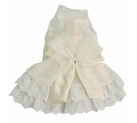 DoggyDolly Brautkleid für Möpse Taft creme Größe S Abverkauf