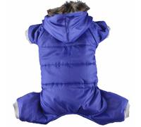 DoggyDolly Mops Hundeanorak mit 4 Pfoten blau - Größe M Abverkauf