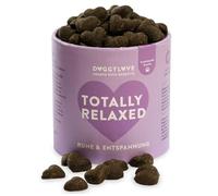 DoggyLove Totally Relaxed - Bocadillos calmantes para perros, alimento complementario, aperitivo de avena premium sin gluten, ingredientes como valeriana y conos de lúpulo, relajantes y antiestrés