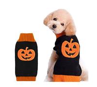 DOGGYZSTYLE Halloween calabaza perro suéter mascota disfraz moda vacaciones fiesta cachorro regalo para perros y gatos (calabaza-A, XL)