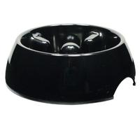 Dogit Go-Slow - Cuenco antigolpo para Perros, Negro, Grande, 1,2 litros