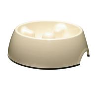 Dogit Go-Slow Plato Antiahogo Blanco Para Perros - Plato De Comida Y Agua
